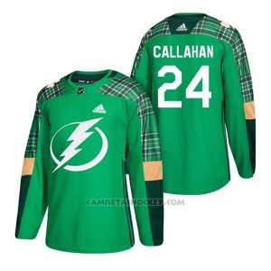 Camiseta Tampa Bay Lightning Ryan Callahan 2018 St. Patrick's Day Verde