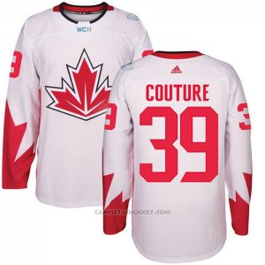 Camiseta Hockey Canada Logan Couture 39 2016 World Cup Blanco