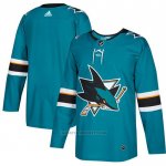 Camiseta Hockey San Jose Sharks Blank Primera Verde