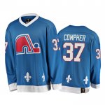 Camiseta Hockey Quebec Nordiques J. T. Compher Heritage Vintage Azul