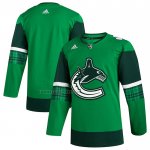Camiseta Hockey Vancouver Canucks 2023 St. Patrick's Day Autentico Verde