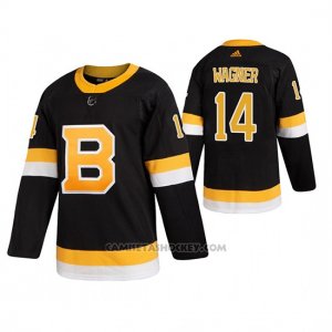 Camiseta Hockey Boston Bruins Chris Wagner Alternato Autentico Pro Negro