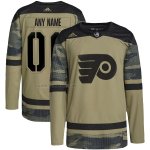 Camiseta Hockey Philadelphia Flyers Personalizada Military Appreciation Team Autentico Practice Camuflaje