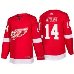 Camiseta Hockey Hombre Detroit Red Wings 14 Gustav Nyquist New Outfitted 2018 Rojo