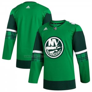 Camiseta Hockey New York Islanders 2023 St. Patrick's Day Autentico Verde