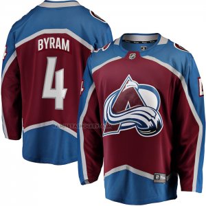 Camiseta Hockey Colorado Avalanche Bowen Byram Primera Breakaway Rojo