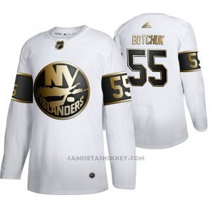 Camiseta Hockey New York Islanders Johnny Boychuk Golden Edition Limited Blanco