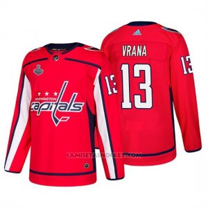 Camiseta Washington Capitals Jakub Vrana Bound Patch Stanley Cup Final Rojo