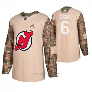 Camiseta Hockey New Jersey Devils Andy Greene Veterans Day Camuflaje