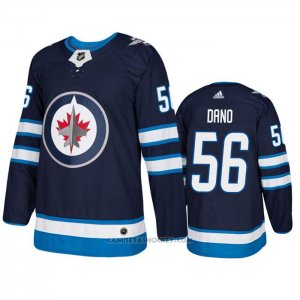 Camiseta Hockey Winnipeg Jets Marko Dano Primera Autentico Azul