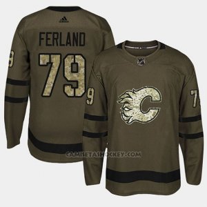 Camiseta Calgary Flames Micheal Ferland Camo Salute To Service