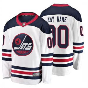 Camiseta Winnipeg Jets Custom Heritage Fanatics Breakaway Blanco