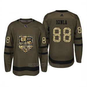 Camiseta Los Angeles Kings 88 Jarome Iginla Camo Salute To Service