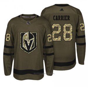 Camiseta Hockey Hombre Vegas Golden Knights 28 William Carrier Verde Camo