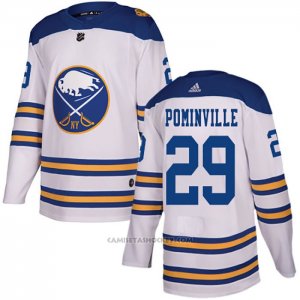 Camiseta Hockey Buffalo Sabres 29 Jason Pominville Autentico 2018 Winter Classic Blanco