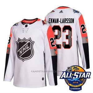 Camiseta Hockey Hombre Arizona Coyotes 23 Arizona Oliver Ekman Larsson Blanco 2018 All Star Autentico