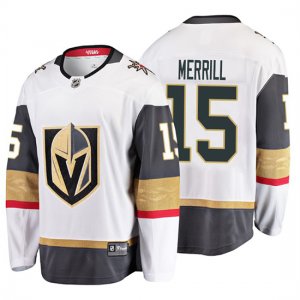 Camiseta Vegas Golden Knights Jon Merrill 2019 Away Breakaway Blanco