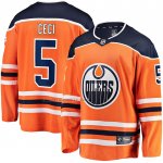 Camiseta Hockey Edmonton Oilers Cody Ceci Primera Breakaway Naranja
