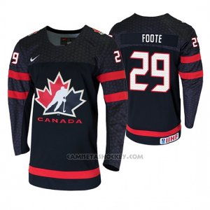 Camiseta Hockey Canada Nolan Foote 2020 IIHF World Junior Championship Negro
