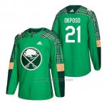 Camiseta Buffalo Sabres Kyle Okposo 2018 St. Patrick's Day Verde