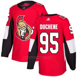 Camiseta Hockey Hombre Ottawa Senators 95 Matt Duchene Rojo Home Autentico Stitched