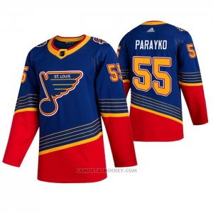 Camiseta Hockey St. Louis Blues Colton Parayko Retro Autentico Azul