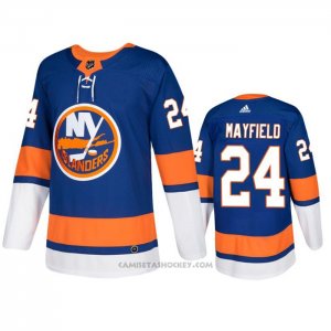 Camiseta Hockey New York Islanders Scott Mayfield Primera Autentico Azul