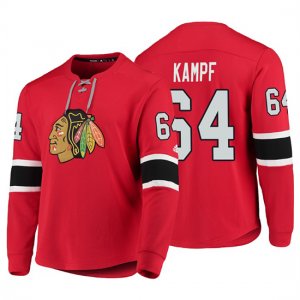 Camiseta Chicago Blackhawks David Kampf Adidas Rojo