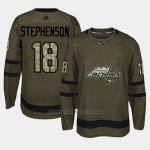 Camiseta Washington Capitals Chandler Stephenson Camo Salute To Service