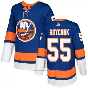 Camiseta Hockey New York Islanders Johnny Boychuk Primera Autentico Azul
