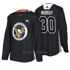Camiseta Pittsburgh Penguins Matt Murray New Season Practice Negro