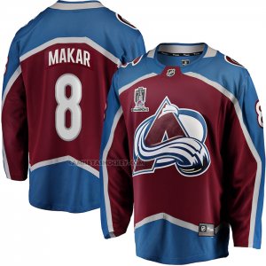 Camiseta Hockey Colorado Avalanche Cale Makar Primera 2022 Stanley Cup Champions Breakaway Rojo