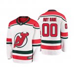 Camiseta Nino New Jersey Devils Custom Alternato Breakaway Blanco