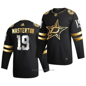 Camiseta Hockey Dallas Stars Bill Masterton Golden Edition Limited Autentico 2020-21 Negro
