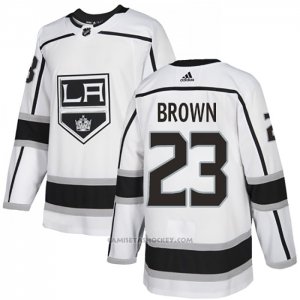Camiseta Hockey Los Angeles Kings 23 Dustin Brown Road Autentico Blanco