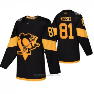 Camiseta Hockey Pittsburgh Penguins Phil Kessel Autentico 2019 Stadium Series Negro