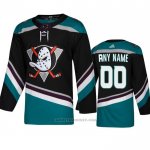 Camiseta Hockey Anaheim Ducks Alterno Personalizada Negro
