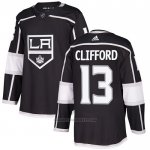 Camiseta Hockey Los Angeles Kings 13 Kyle Clifford Primera Autentico Negro