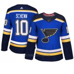 Camiseta Mujer St. Louis Blues 10 Brayden Schenn Blue Adizero Jugador Home