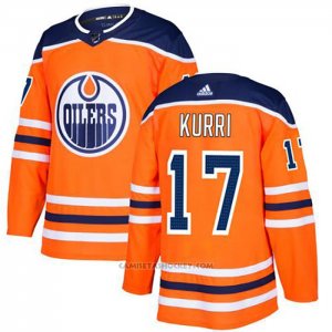 Camiseta Hockey Edmonton Oilers Kurri Primera Autentico Naranja