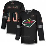 Camiseta Hockey Minnesota Wild Stewart 2020 USA Flag Negro