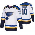 Camiseta Hockey St. Louis Blues Away Autentico Brayden Schenn 2020 All Star Blanco