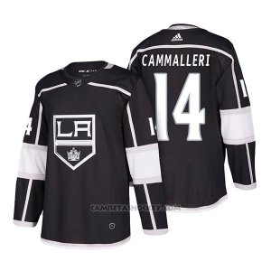 Camiseta Hockey Hombre Autentico Los Angeles Kings 14 Michael Cammalleri Home 2018 Negro