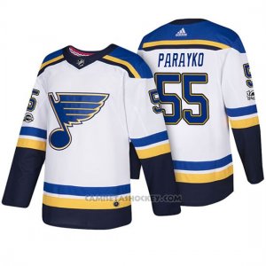 Camiseta St. Louis Blues Colton Parayko 2018 New Season Team Road Blanco