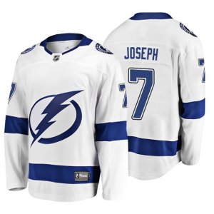 Camiseta Tampa Bay Lightning Mathieu Joseph 2019 Away Fanatics Breakaway Blanco