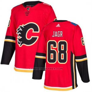Camiseta Hockey Hombre Calgary Flames 68 Jaromir Jagr Rojo Home Autentico Stitched