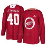 Camiseta Detroit Red Wings Henrik Zetterberg New Season Practice Rojo