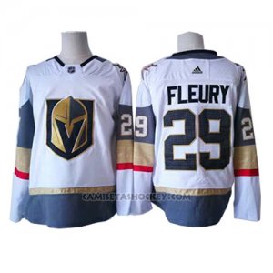 Camiseta Hockey Nino Vegas Golden Knights 29 Marc-andre Fleury Blanco Autentico Stitched
