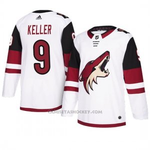 Camiseta Arizona Coyotes Clayton Keller Autentico Away Blanco