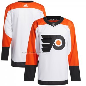 Camiseta Hockey Philadelphia Flyers Segunda Primegreen Autentico Blanco
